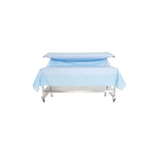 HALYARD Back Table Cover, Two Tier, Padded, Heavy Duty, L72 - 10 Per Case