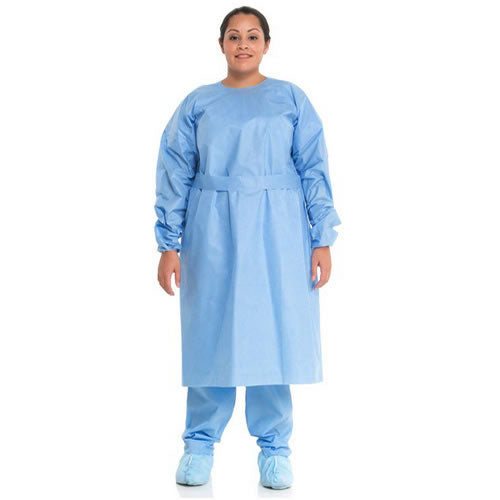 HALYARD Procedure Gown, XL, Blue, L49