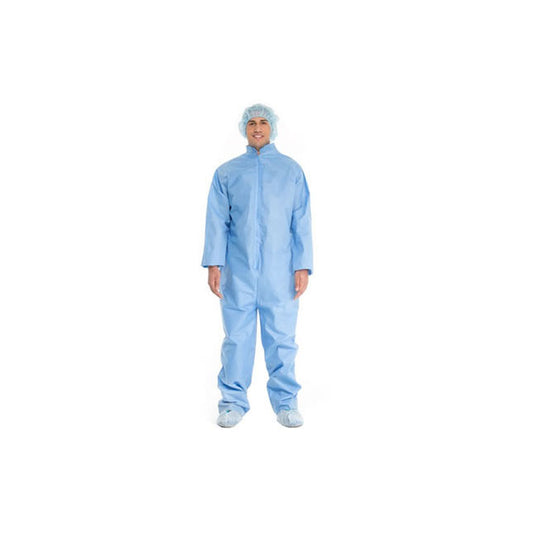 HALYARD Protective Coverall, XL, Blue, L172.7cm x W67.95cm - 24 Per Case
