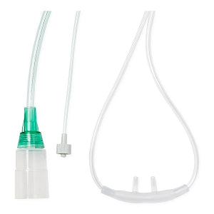 Medline SuperSoft CO2 Cannulas, 10' O2 Tubing, 10' CO2 Tubing, Male, Adult, case of 25