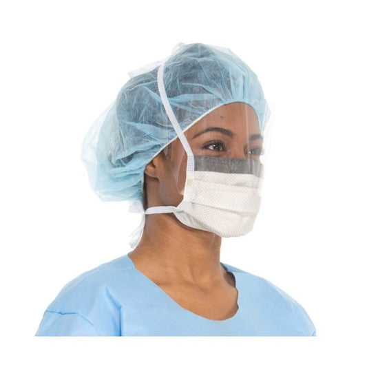Halyard FLUIDSHIELD™ Surgical Mask, Level 3, Fog-Free, with Wraparound Visor