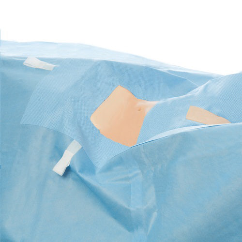 Halyard Laparoscopy/Pelviscopy Drape with Fluid Collection Pouch, 112 x 124, Sterile - 10 Per Case