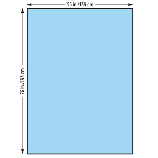 Halyard Large Drape, 55 in X 76 in, Sterile, Reverse Fold, 55 in X 76 in - 48 Per Case
