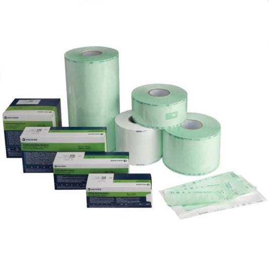 Halyard Self-Seal Paper/Film Pouches, Steam/EO, L13.78 x W9.84 - 200 each/box