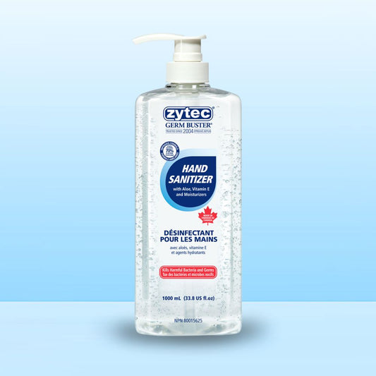 Hand Sanitizer Gel 70% Alcohol - with Aloe, Vitamin E & Moisturizers, 1000 mL - Pump