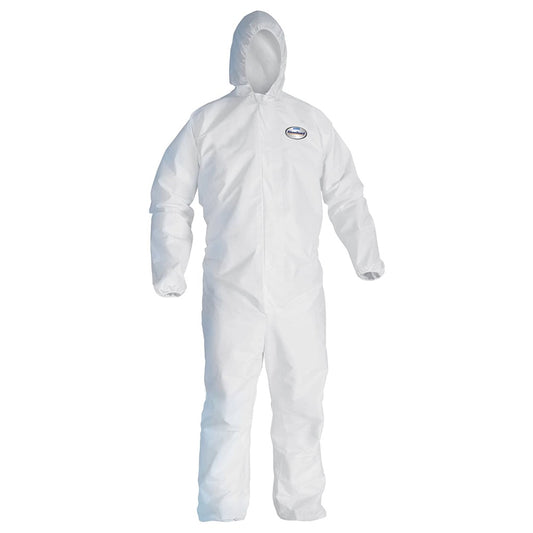 Kleenguard A40 Breathable Back Liquid And Particle Protection Coveralls, Large, Case of 25