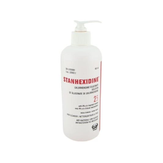 Stanhexidine® 2% w/v Chlorhexidine Gluconate Solution w/4% ISO ALCOHOL 450ml w/PUMP