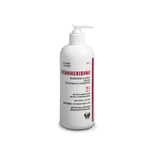 Stanhexidine® 2% w/v Chlorhexidine Gluconate Solution w/4% ISO ALCOHOL 450ml w/PUMP