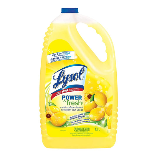 LYSOL POWER & FRESH MULTI-SURFACE CLEANER - LEMON 4.26 LITRE