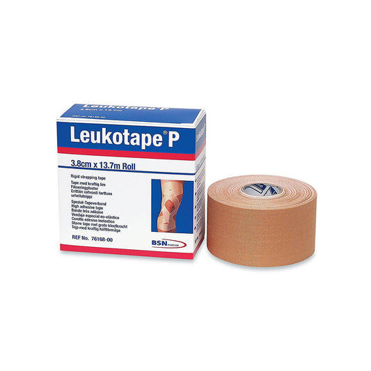 Leukotape P High Adhesive Rigid Strapping Tape, Tan, 3.8 cm x 13.7 m