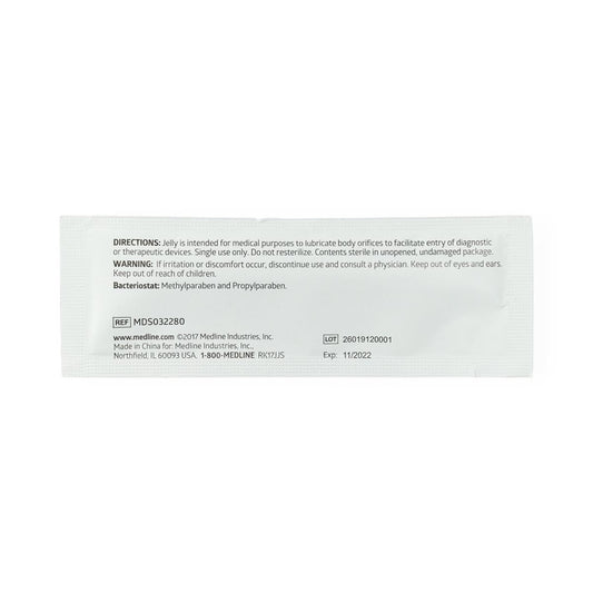 Medline Sterile Lubricating Jelly, in Foil Pack, 5 g