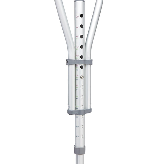 Crutch Aluminium Quick Fit, 4'7" - 6'7"