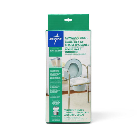 Medline Commode Liners, Box of 12