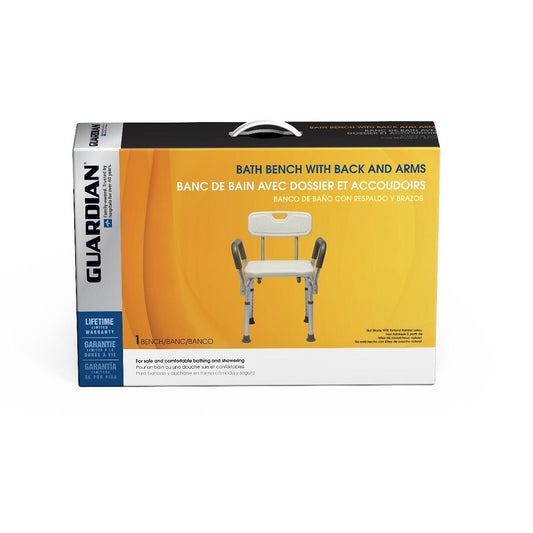 Medline Shower Chair with Arms and Back, 350 lb Weight Capacity