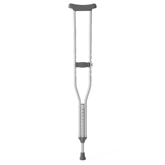 Aluminium Height Adjustable Crutches, 5'2" - 5'10"