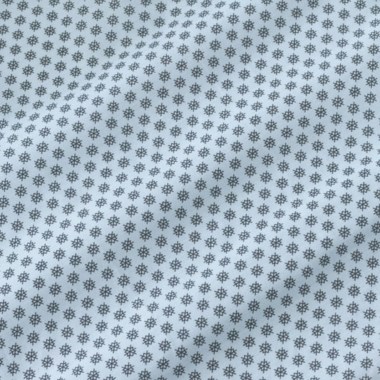 Traditional Patient Gown with Straight Back, Ties, Star Print - Case of 12