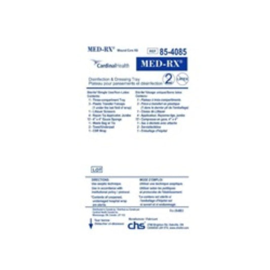 Med-Rx® Disinfection & Dressing Tray- 85-4085 - Case of 25 Tray