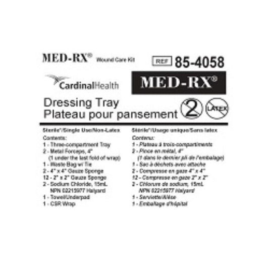 Med-Rx® Dressing Tray- 85-4058 - Case of 25 Tray
