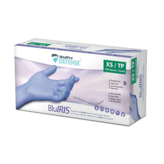 MedPro Defense BluIRIS Nitrile Powder-Free Exam Gloves