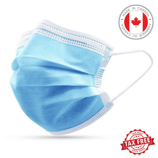 LEVEL 2 MADE IN CANADA - DISPOSABLE MEDICAL MASK | Masques Médicaux Jetable - (50PCS)