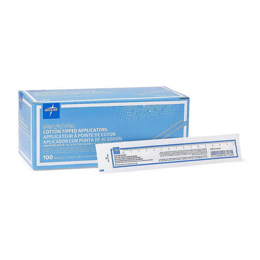 MEDLINE STERILE COTTON-TIPPED APPLICATOR, 6 in.