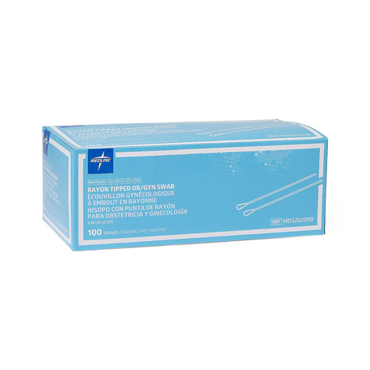 MEDLINE RAYON-TIP OB/GYN SWABS
