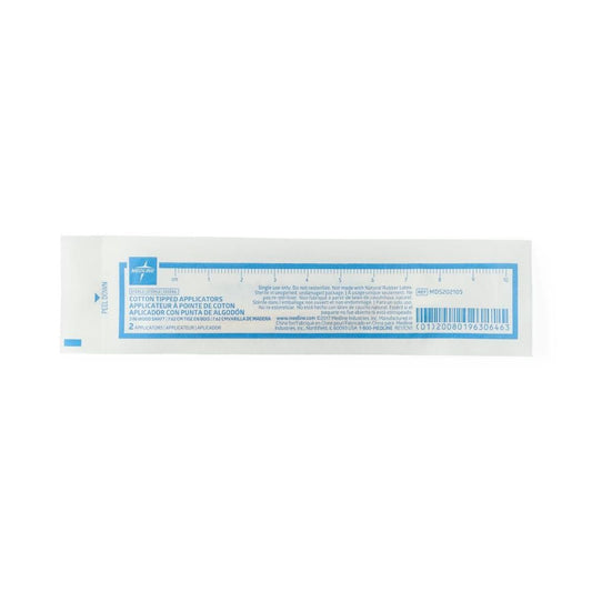 Medline Sterile Cotton-Tipped Applicator 8 cm - Wood Applicator