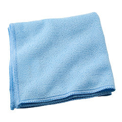 Microfiber Window Cloths Blue, 15” x 15” - 30 Per Case