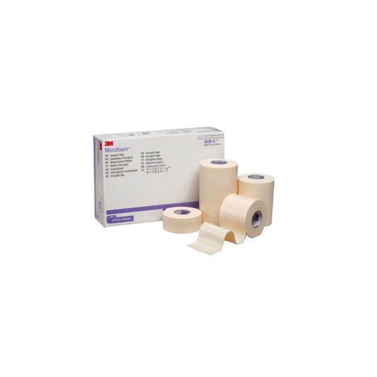 3M Microfoam Medical Tape, White, 2 in x 5.5 yards