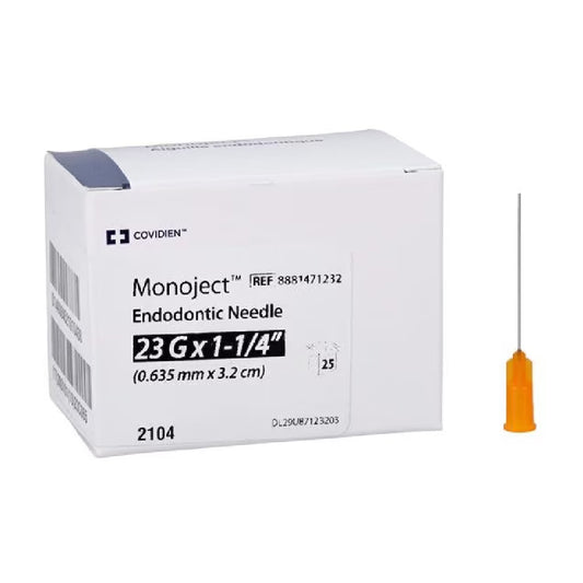 Monoject™ Endodontic Needle 23G x 1 1/4", Orange 8881471232