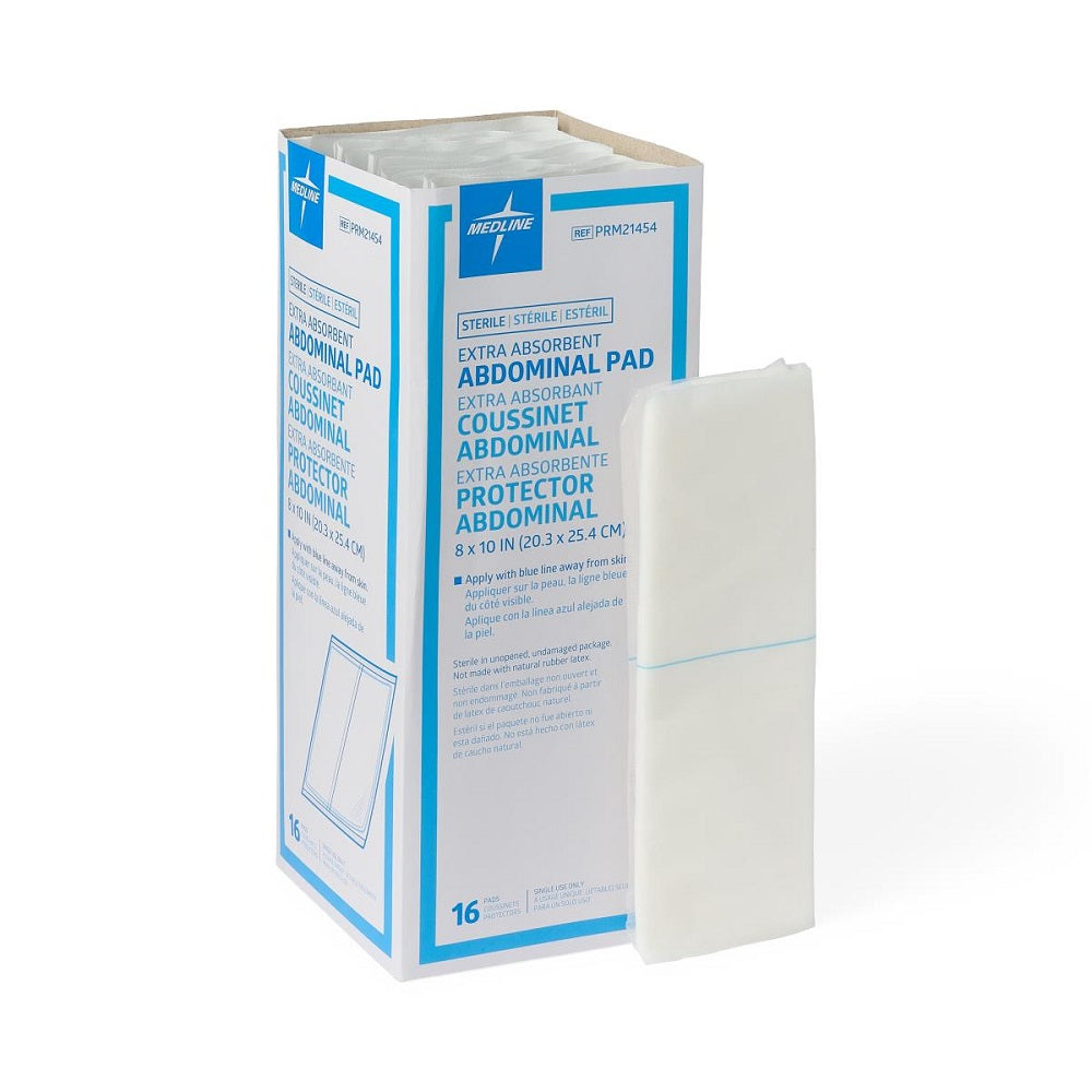 Medline Abdominal Pads, 8" x 10" - NON21454 Medline Abdominal Pads, 8" x 10" - NON21454