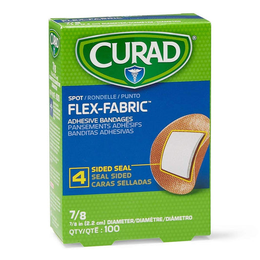 Adhesive Bandages, 7/8" Fabric Spot, NON25502