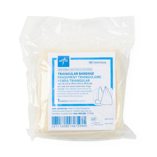 Triangular Bandage, 1 ct, 36 x 36 x 51in., with Safety Pin