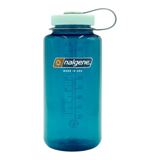 Nalgene Trout Green Sustain SB, Wide Mouth Water Bottle, 32 oz.
