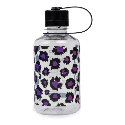 Nalgene Clear Rainbow Cheetah, Narrow Mouth Water Bottle, 16 oz.