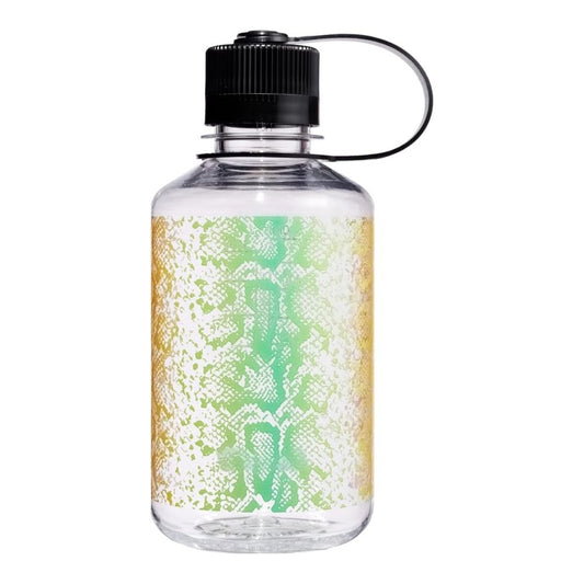 Nalgene Clear Rainbow Snake, Narrow Mouth Water Bottle, 16 oz.