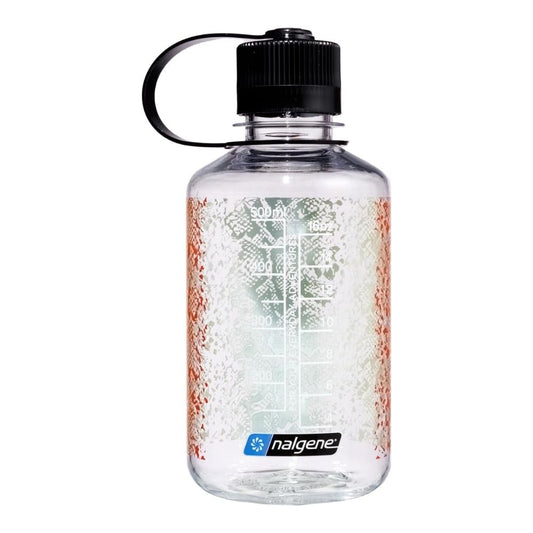 Nalgene Clear Rainbow Snake, Narrow Mouth Water Bottle, 16 oz.