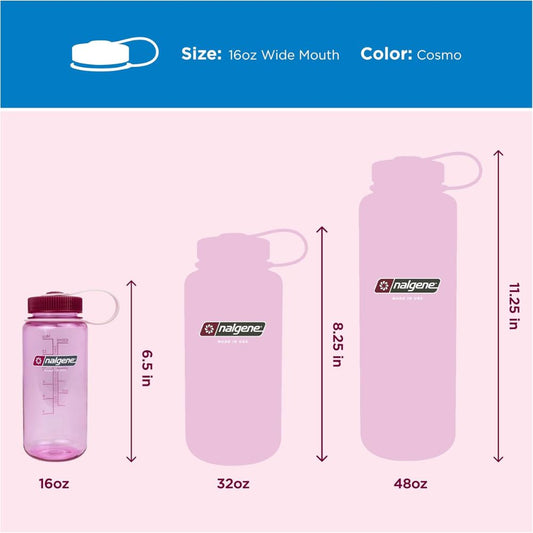 Nalgene Cosmo Sustain, Wide Mouth Water Bottle, 16 oz.