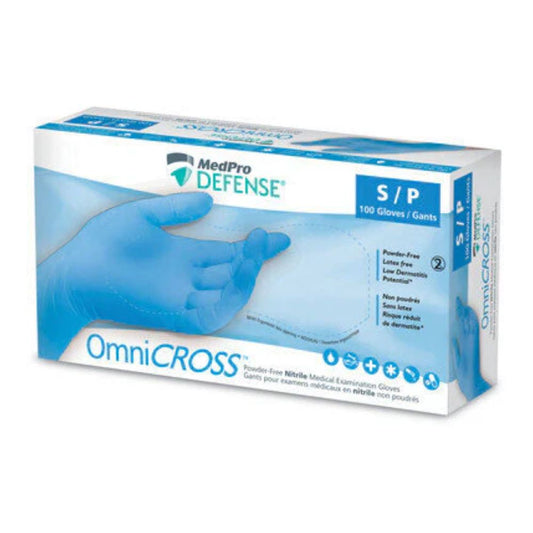 OmniCross Powder-Free Nitrile Medical Exam Gloves