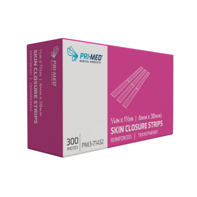 PRIMAFLEX Reinforced Skin Closure Strips, White - ¼” × 1½”