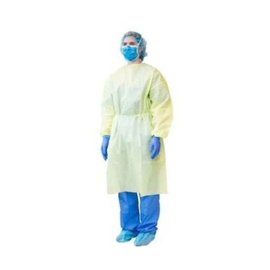 PRIMED AAMI 3 Isolation Gown, Tie Closure - Thumbloop with Elastic Cuff, Full Back