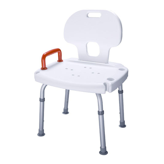 Parsons Shower Seat with Back with Red Handle