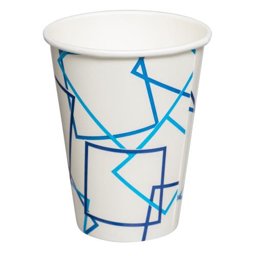 Premier Essential Cold Paper Cup with Design, 12 oz, White, 1000/Case