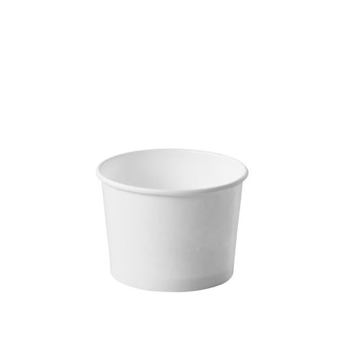 Premier Essential Paper Food Containers, Double Poly-Lined Hot and Cold, 10oz, White, 200/Case
