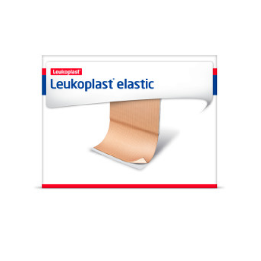 Leukoplast Elastic - Lightweight Fabric Dressing Sterile Strips, Box of 100