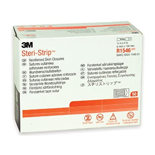 Steri-Strips, 1/4in. x 4in. - Tray of 50