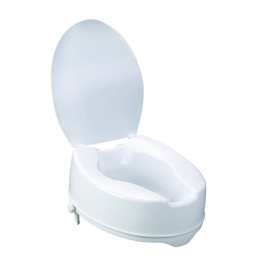 Raised Toilet Seat with Lid