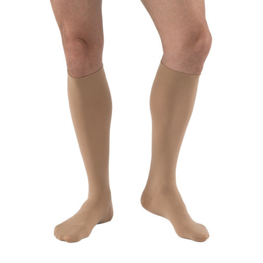 JOBST Relief Compression Stockings 20-30 mmHg Knee High, Open Toe, Beige