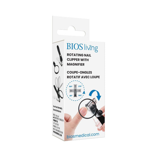 BIOS Living Rotating Nail Clipper With Magnifier