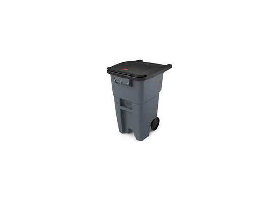 Rubbermaid 50-Gallon Rollout Trash Can, Grey